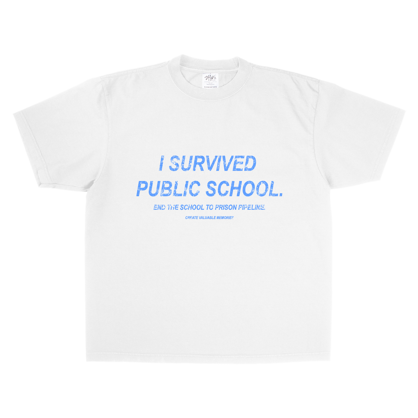 "I survived Public School" (End the School to Prison Pipeline) tee