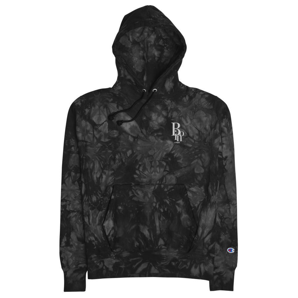 tie dye embroidered hoodie.